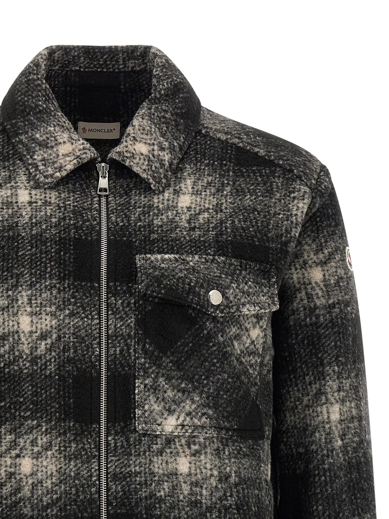 Moncler Graue Polyester-Bluse