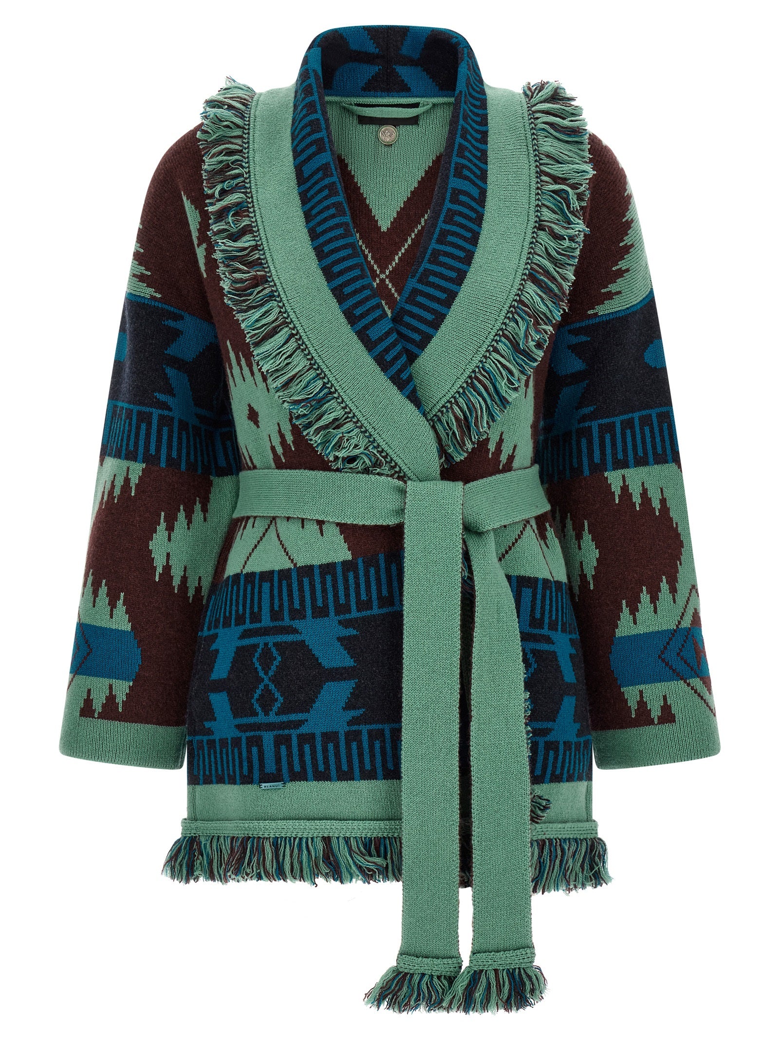 Alanui Mehrfarbige Kaschmir-Strickjacke