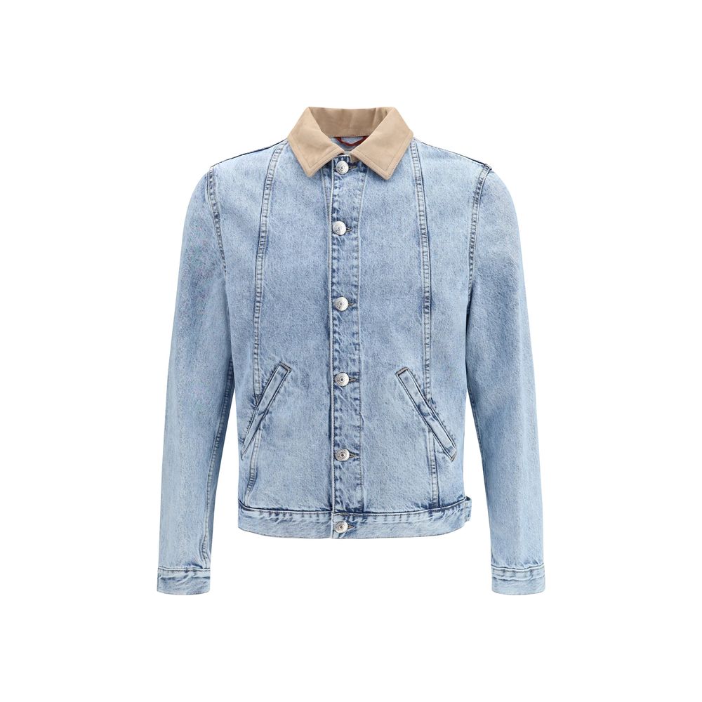 Brunello Cucinelli Blaue Jeansjacke aus Baumwolle