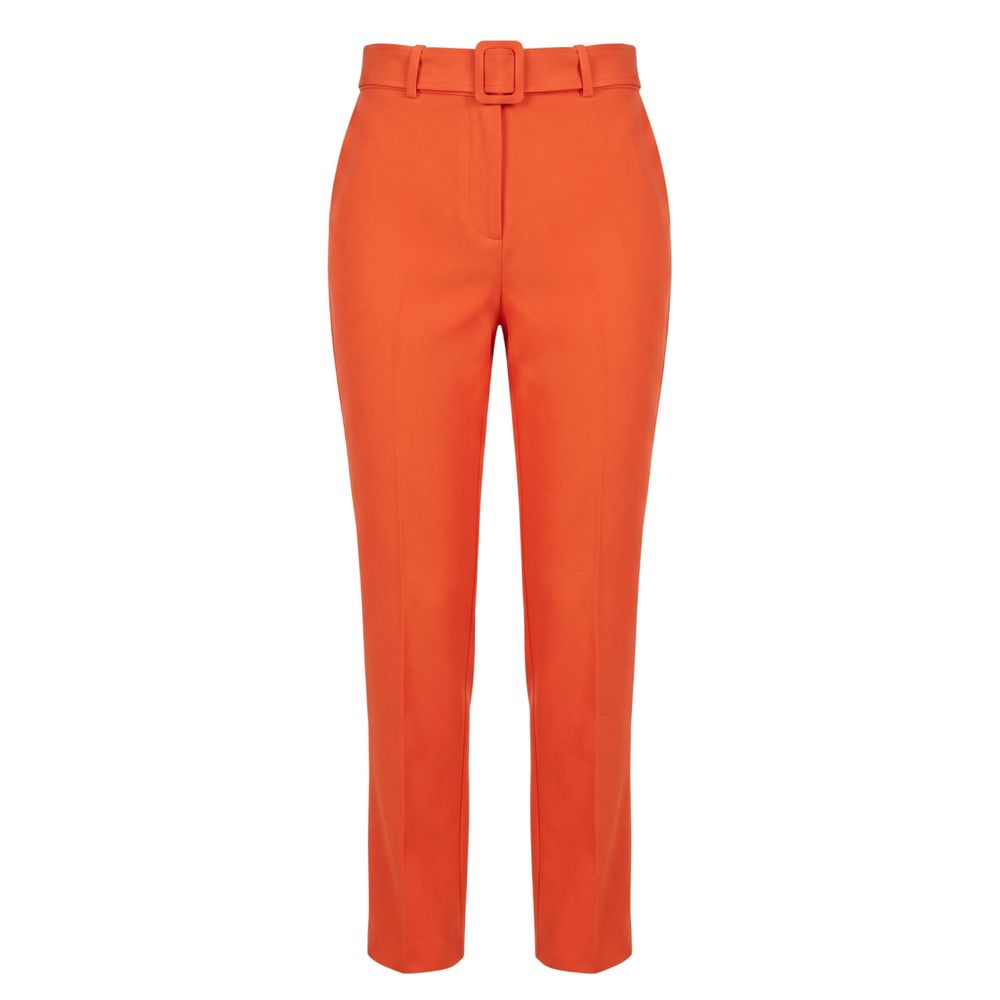 Trussardi Orange Viskose Damen Hose