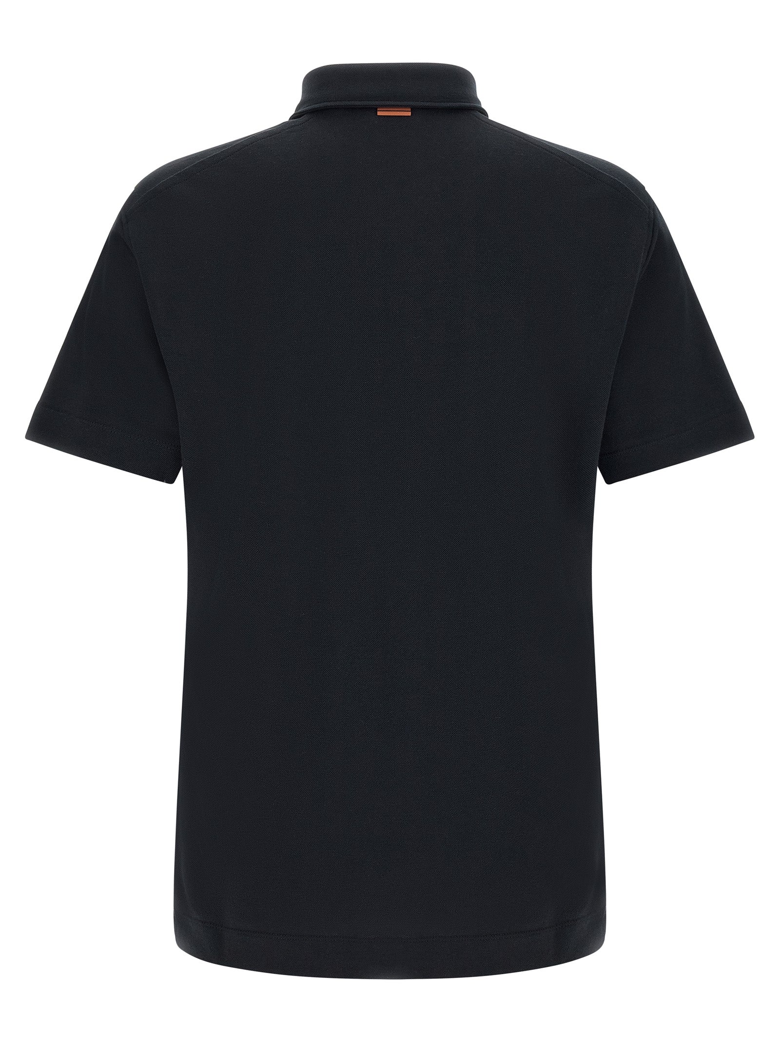 ZEGNA Blaues Baumwoll-Polohemd