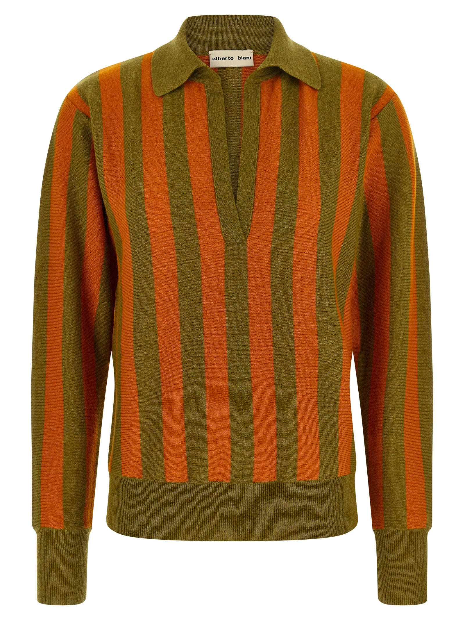 Alberto Biani Mehrfarbiges Kaschmir-Poloshirt