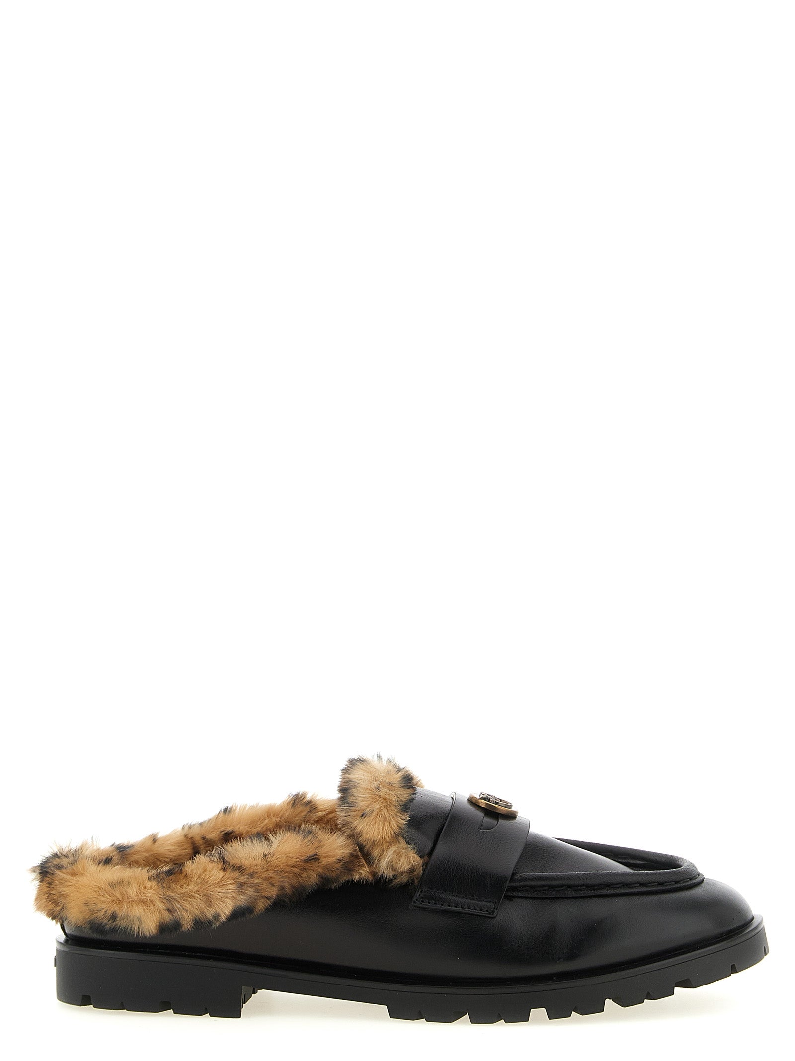 PINKO Schwarze Mules aus Rindsleder