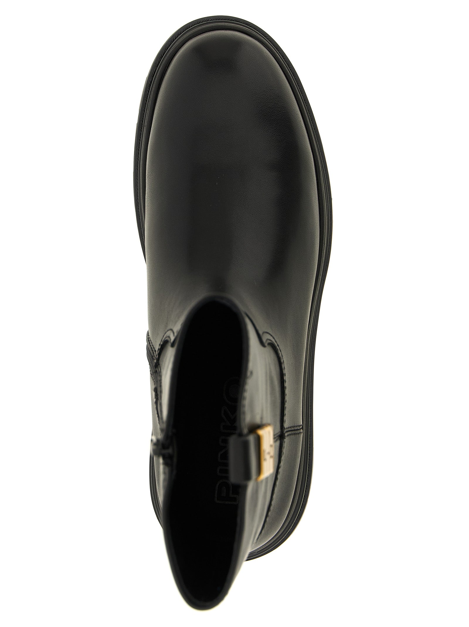 PINKO Schwarze Ankle Boots aus Rindsleder