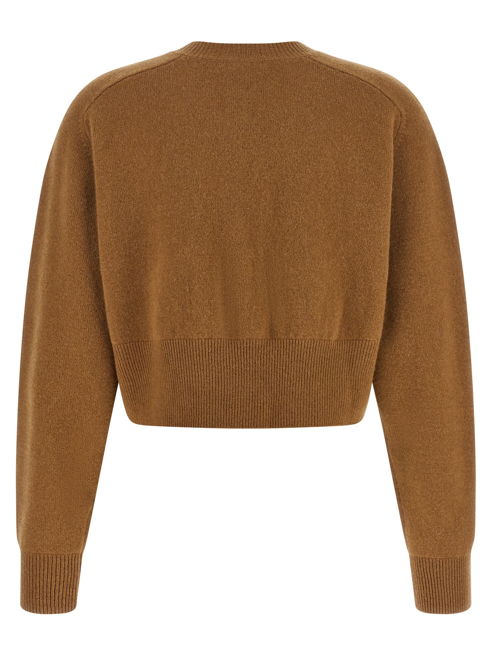 Elisabetta Franchi Brauner Wollcardigan