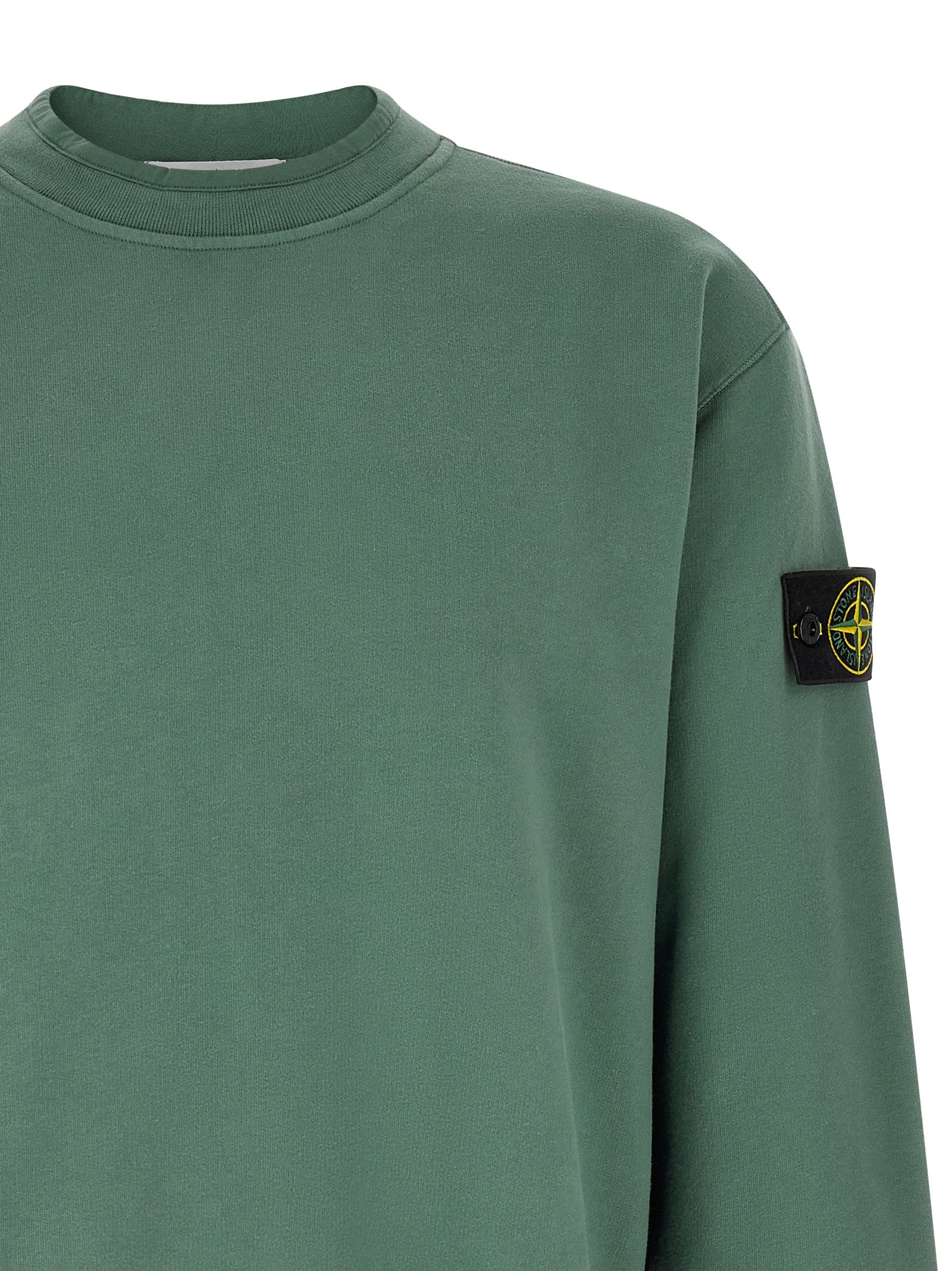 Stone Island Zweifarbiger Baumwollpullover