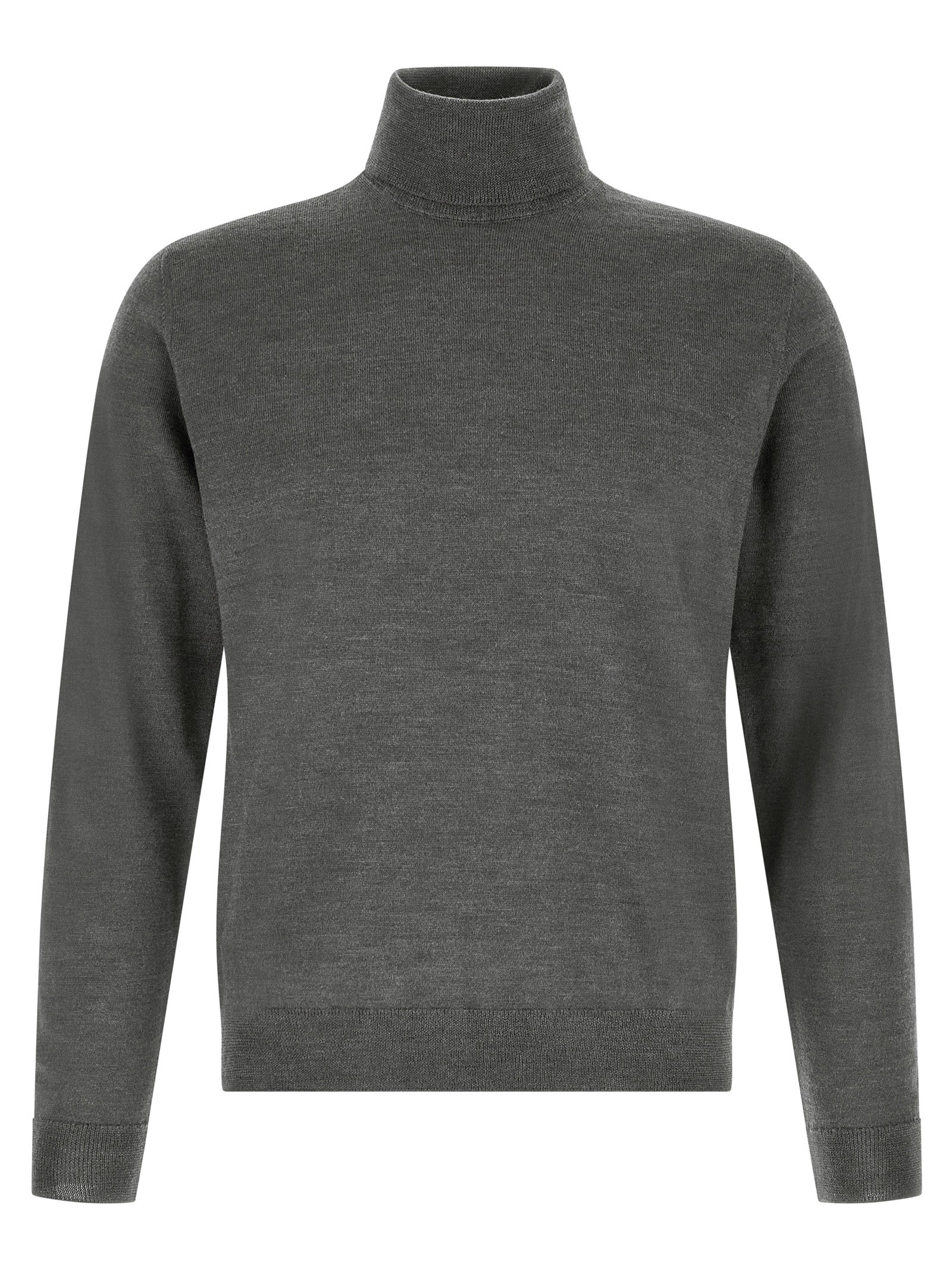 ZANONE Grauer Cardigan aus reiner Schurwolle