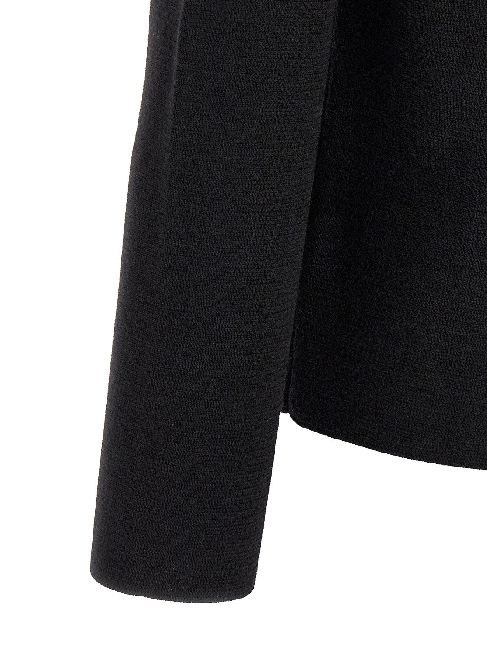 ZANONE Schwarzer Cardigan aus Schurwolle