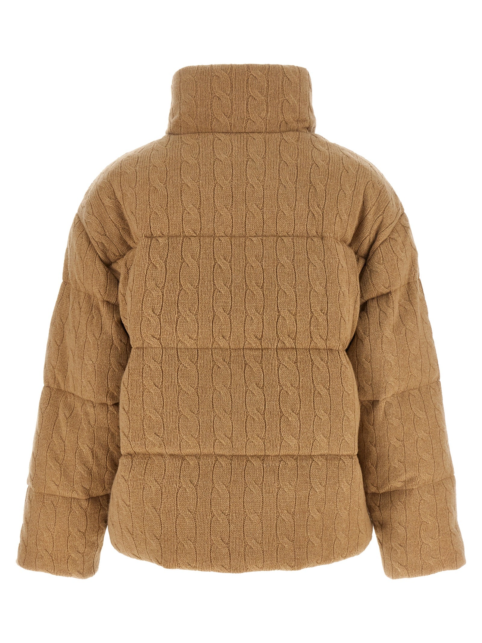 Polo Ralph Lauren Beige Wollmantel Lang