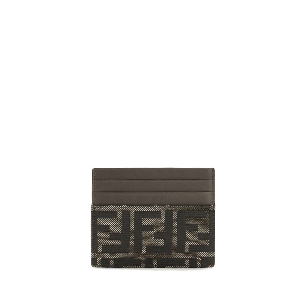 Fendi Braunes Portemonnaie aus Polyester