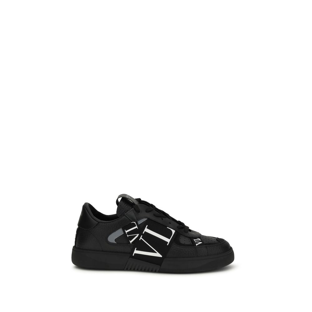 Valentino Garavani Schwarze Bos Taurus Kalbsleder Sneaker