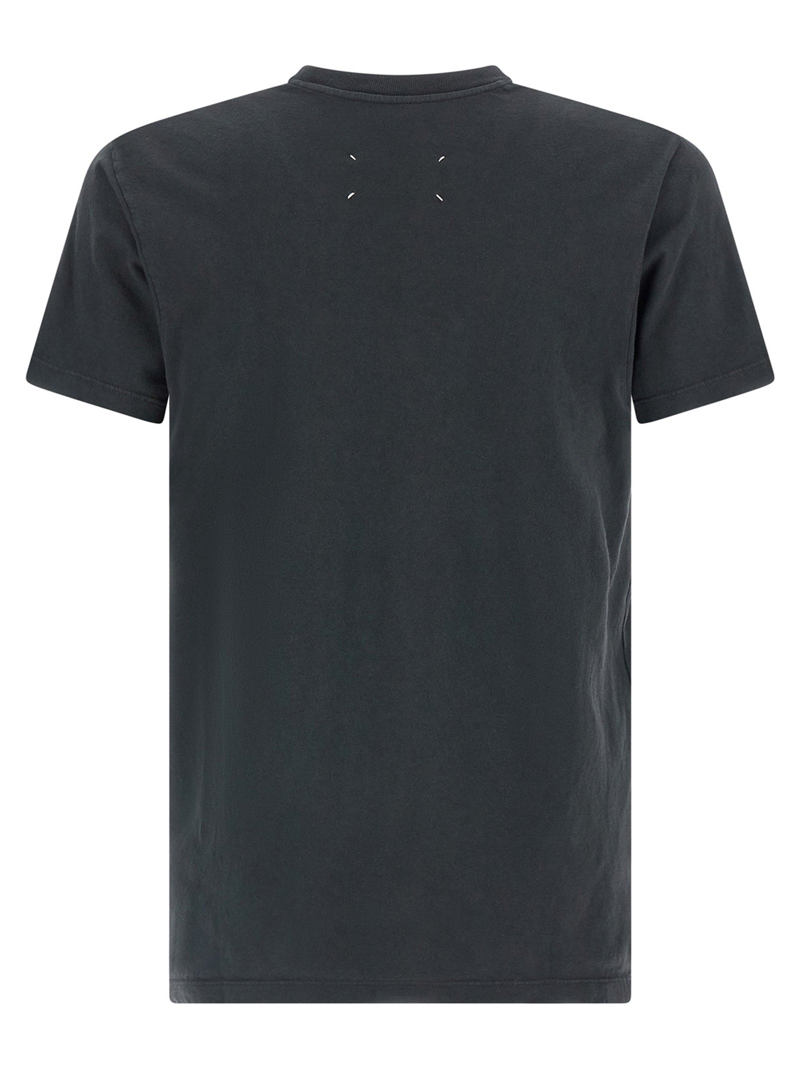 Maison Margiela Schwarzes Baumwoll-T-Shirt
