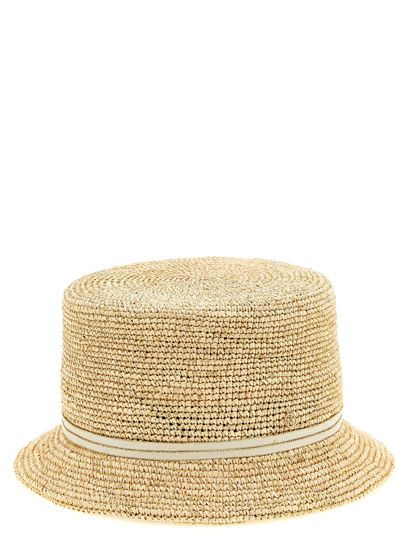 Maison Michel Beige Stoffhut