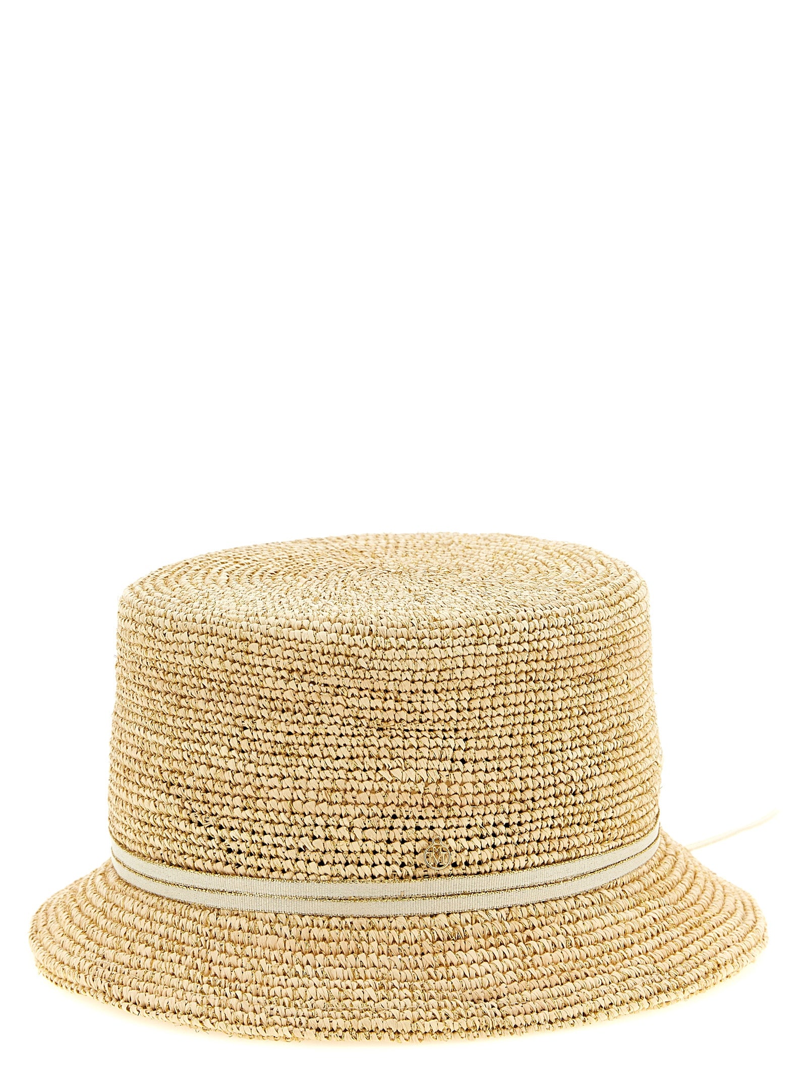 Maison Michel Beige Stoffhut
