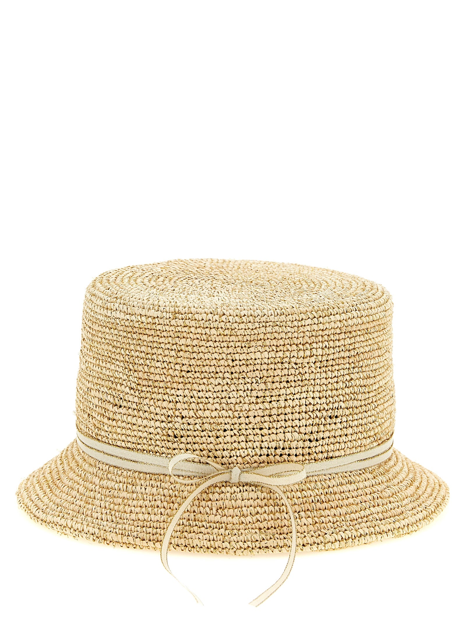 Maison Michel Beige Stoffhut
