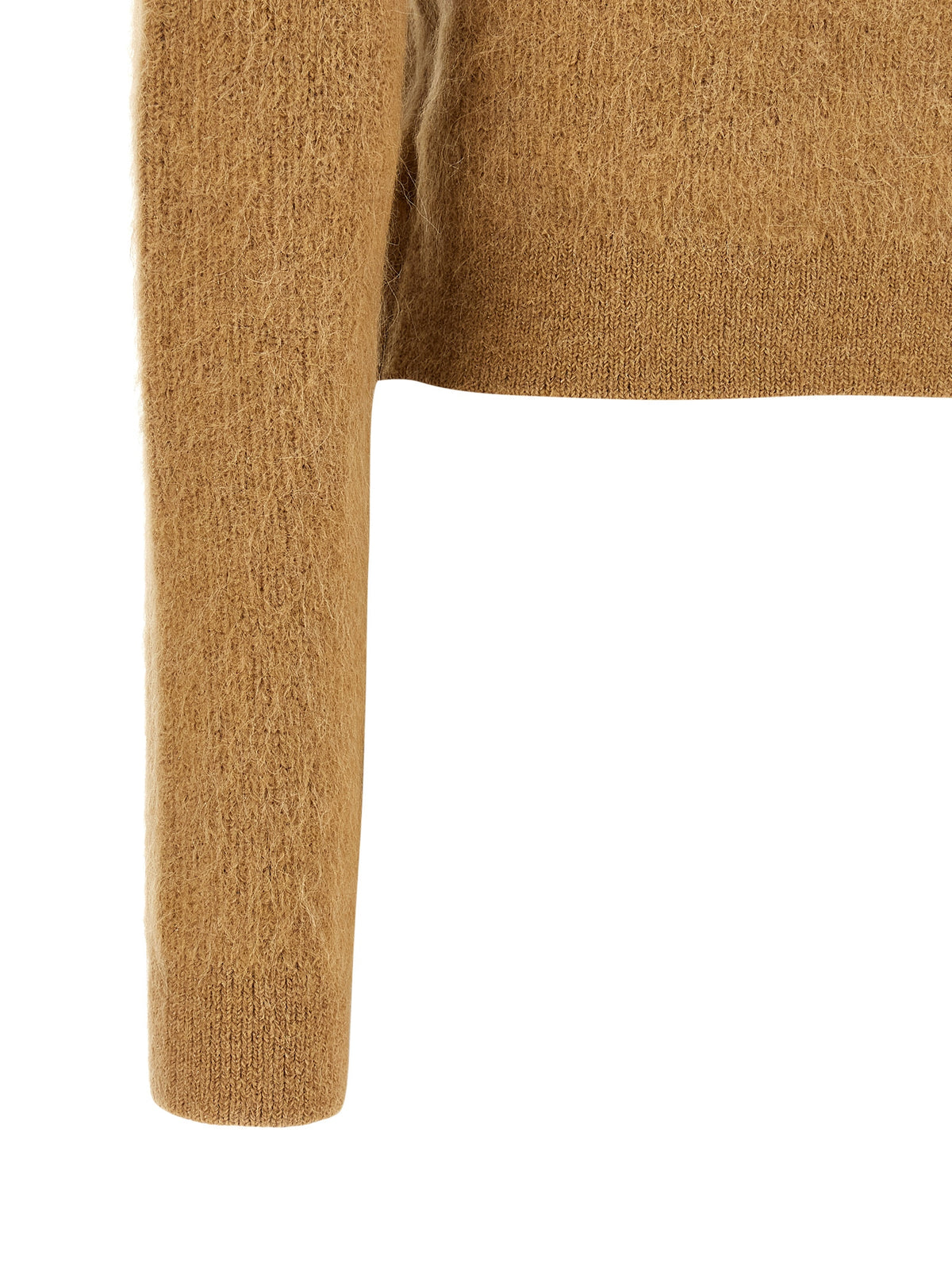 Self-Portrait Brauner Strickcardigan aus Polyester