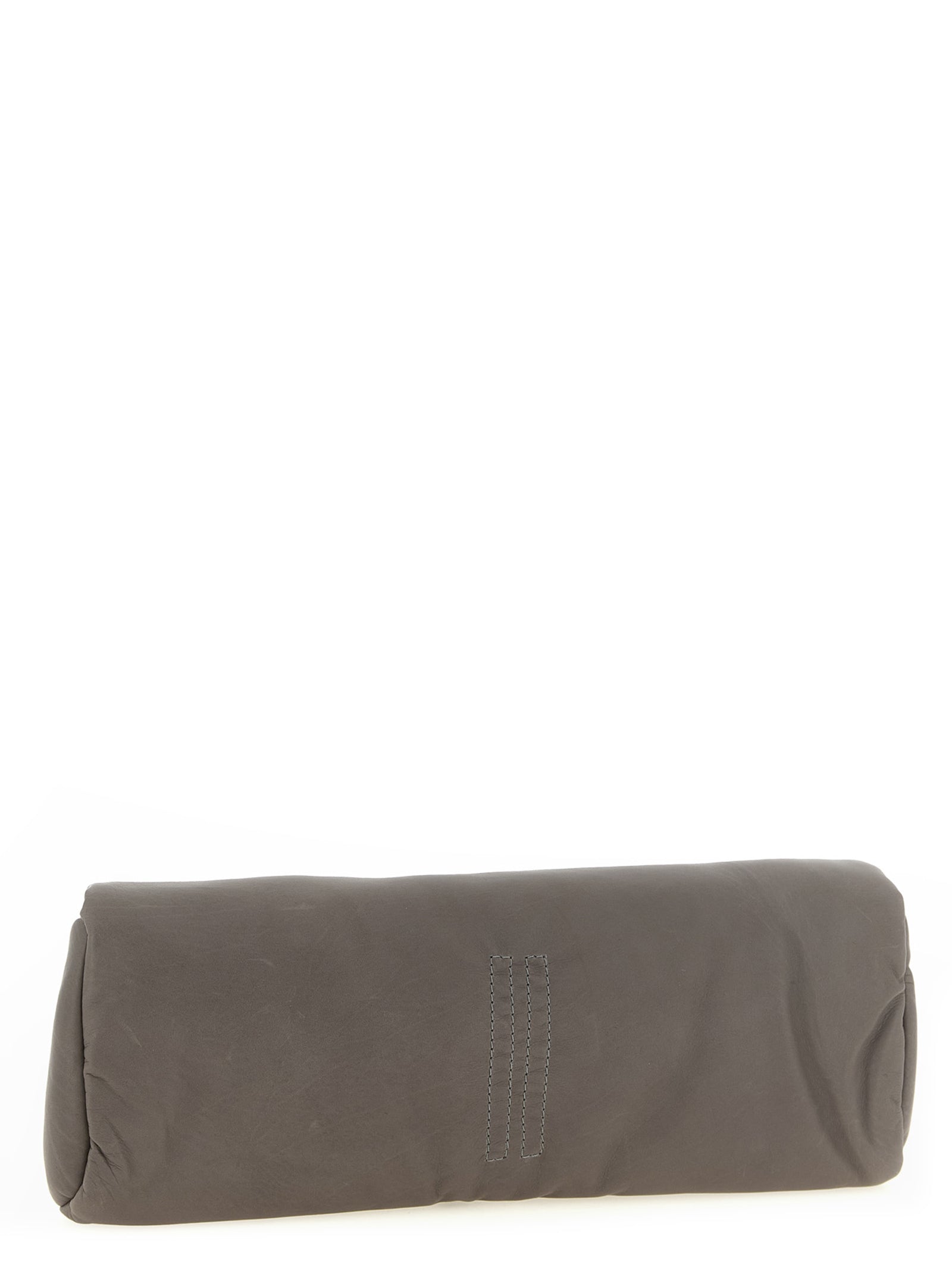 Rick Owens Graue Clutch aus Kalbsleder