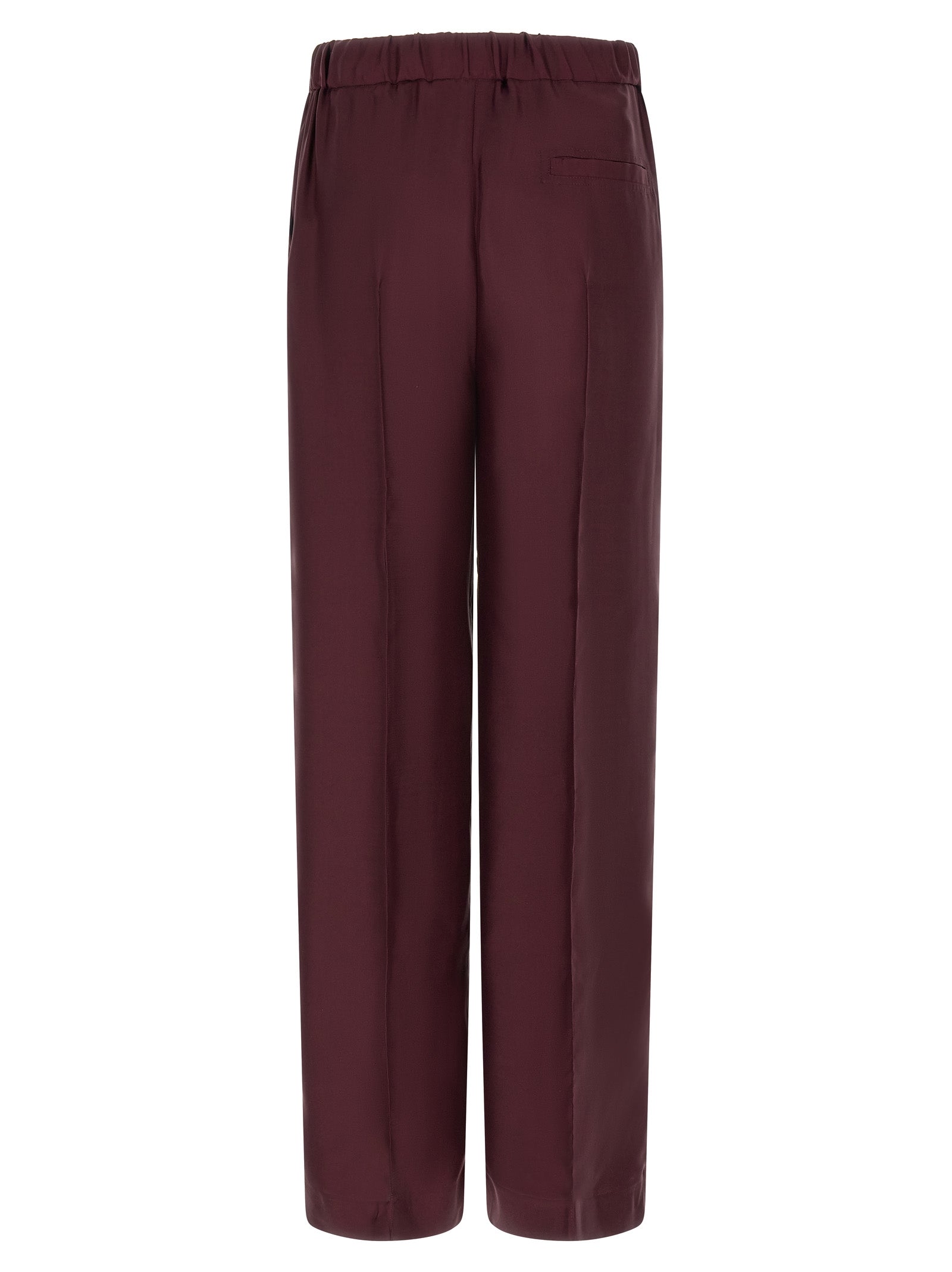 F.R.S. - FOR RESTLESS SLEEPERS Bordeaux Seiden-Freizeithose