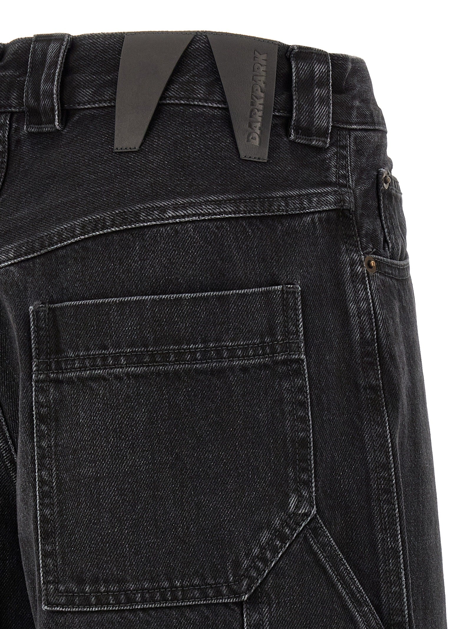 Darkpark Schwarze Baumwolljeans im Relaxed Fit