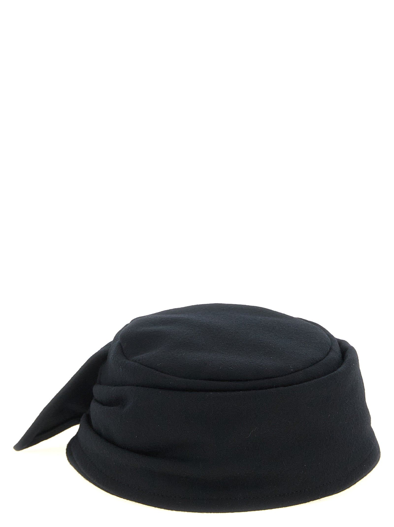 Yohji Yamamoto Schwarze Polyamid-Kappe (Baseball Cap)