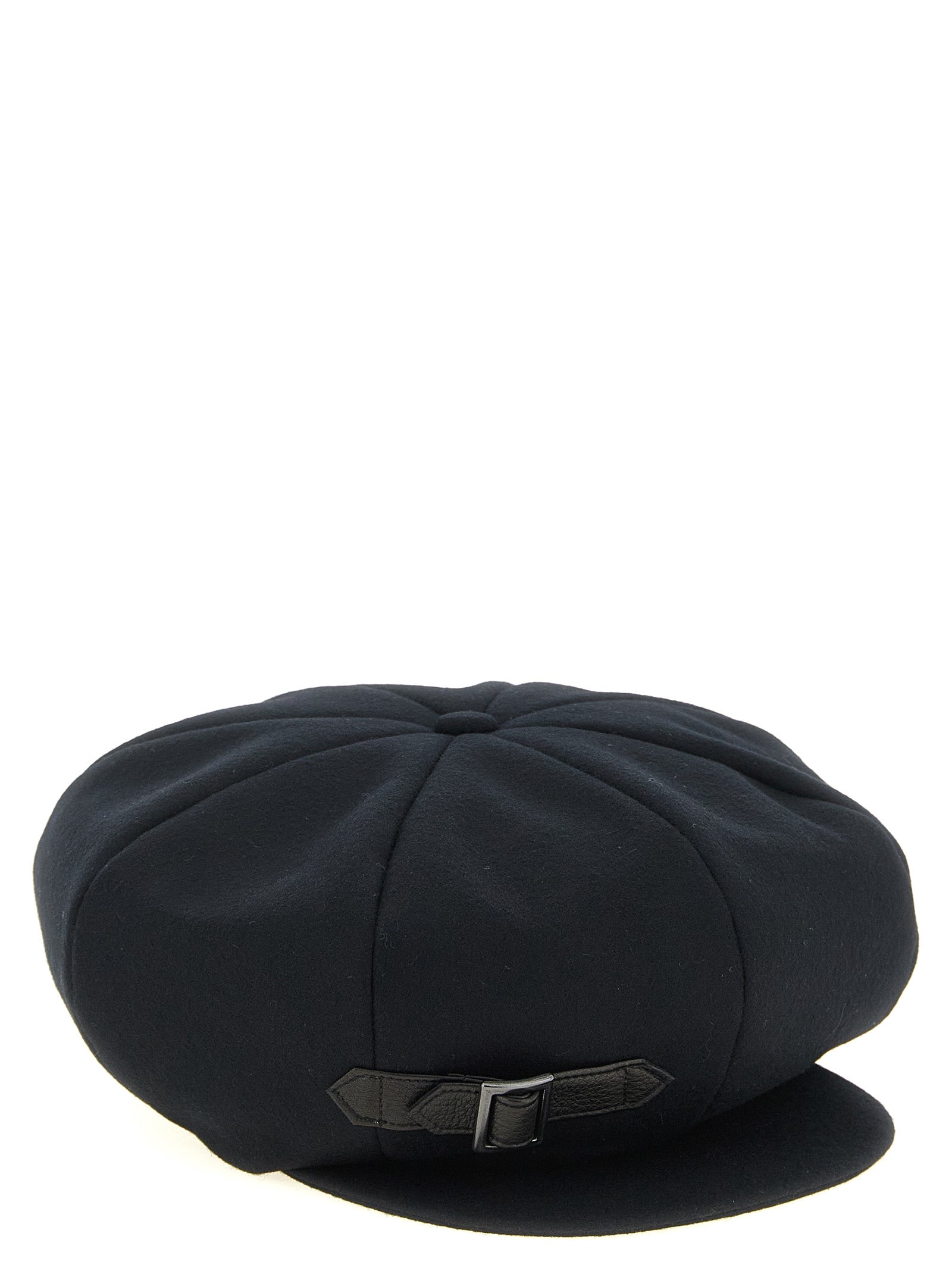 Yohji Yamamoto Schwarze Polyamid-Kappe (Baseball Cap)