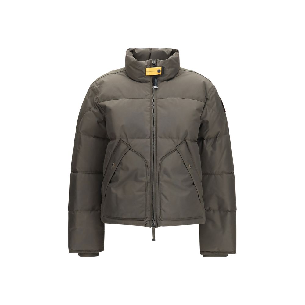 Parajumpers Zweifarbige Polyamid-Steppjacke in voller Länge
