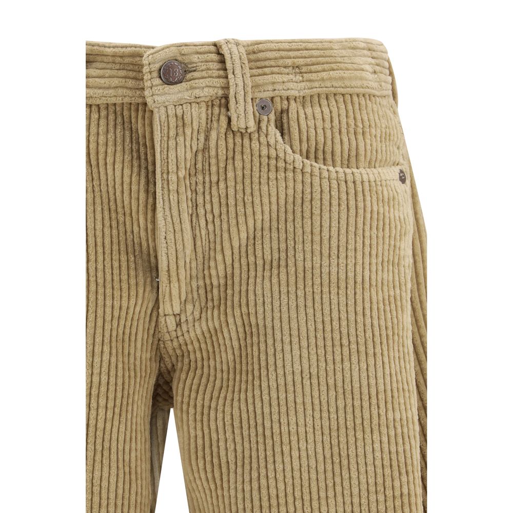 R13 Braune Baumwolljeans im Relaxed Fit