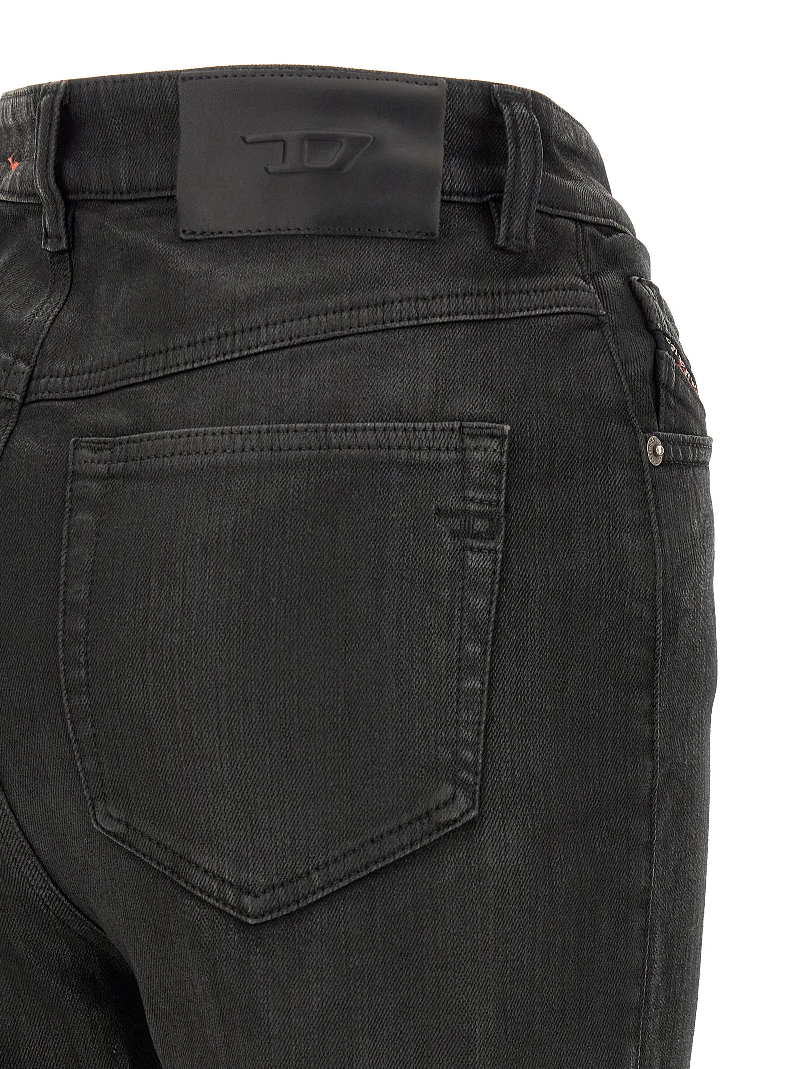 Diesel Schwarze Baumwoll-Jeans im Slim Fit