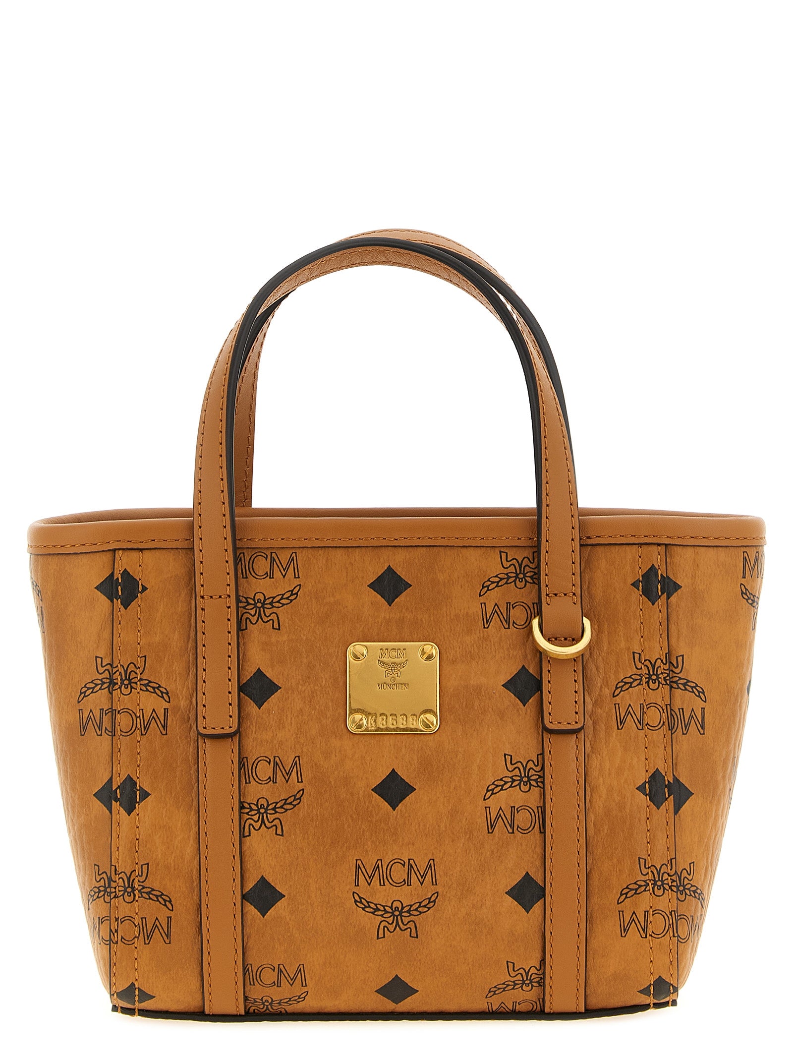 MCM Braun Polyethylen Frauen Umhängetasche