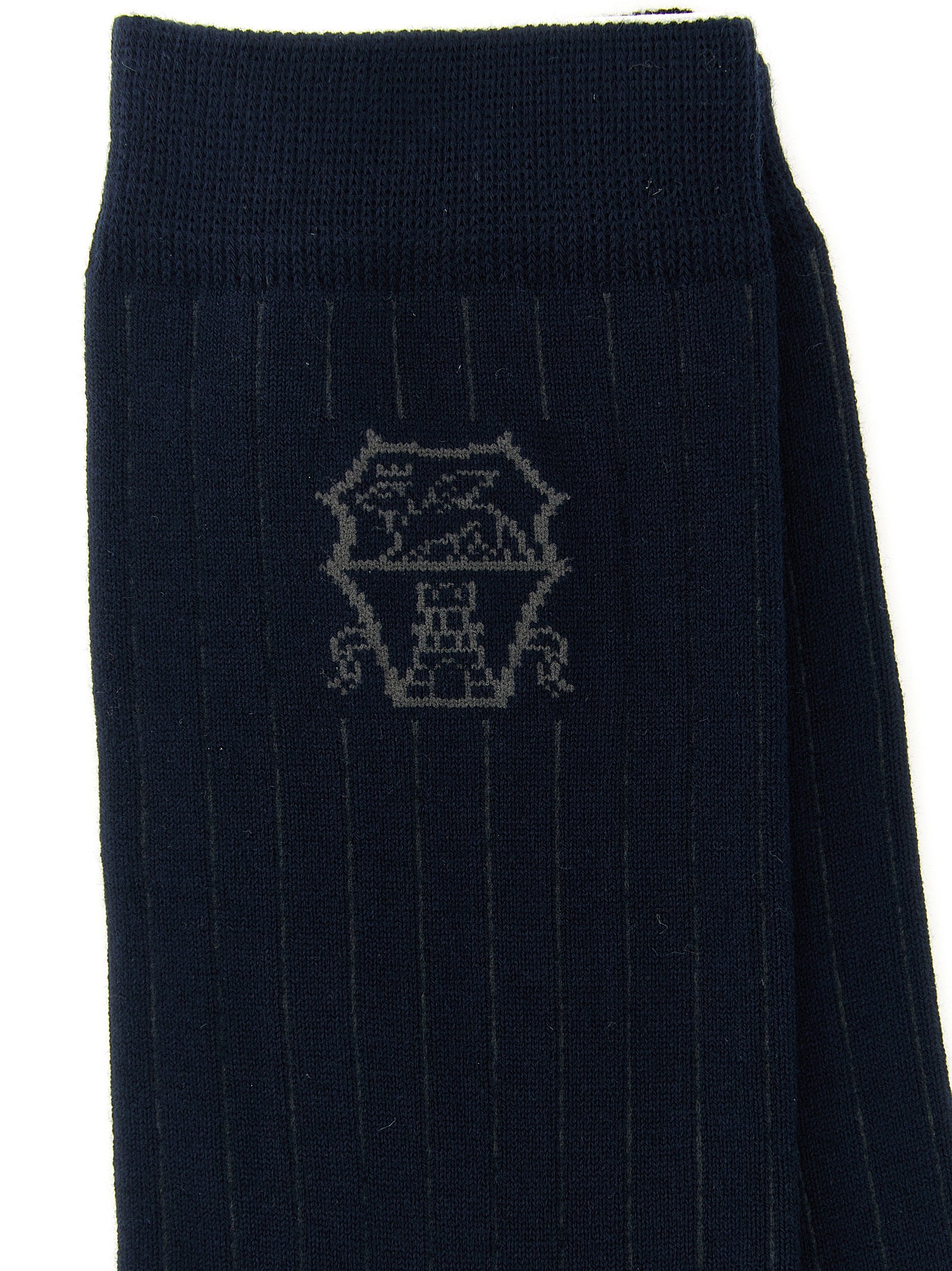 Brunello Cucinelli Blaue Baumwollsocken