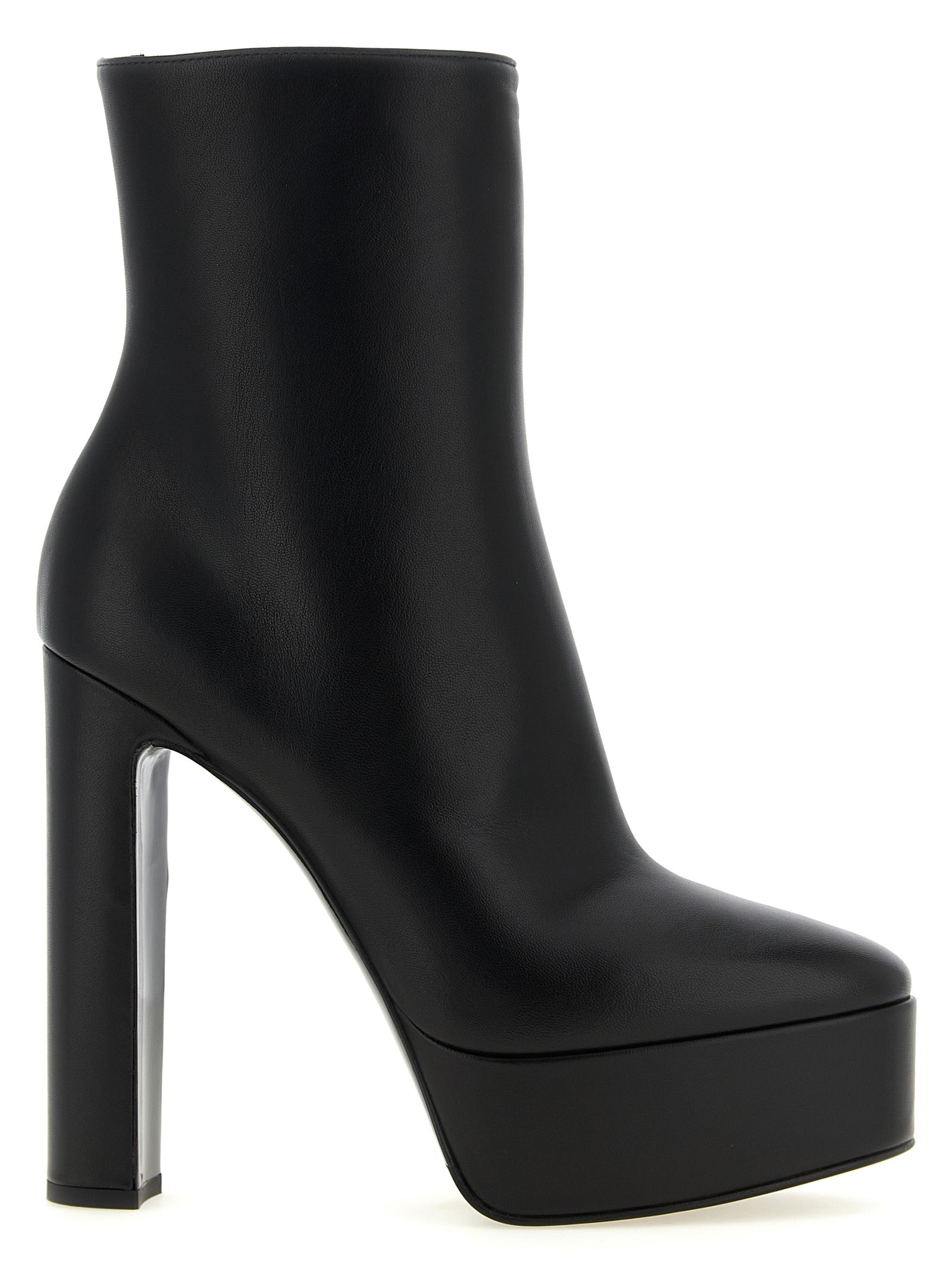 LE SILLA Schwarze Stiefeletten aus Lammleder