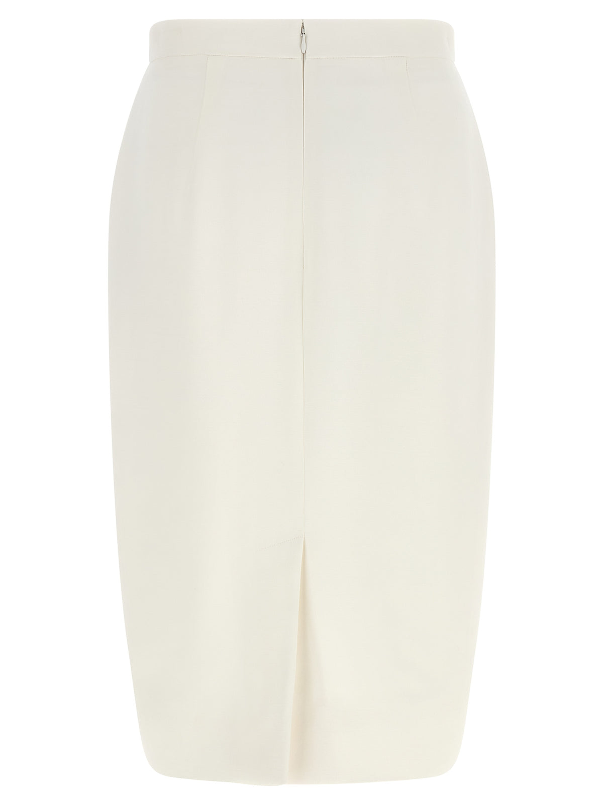 Stella McCartney Weißrock aus Polyester, Midi-Länge