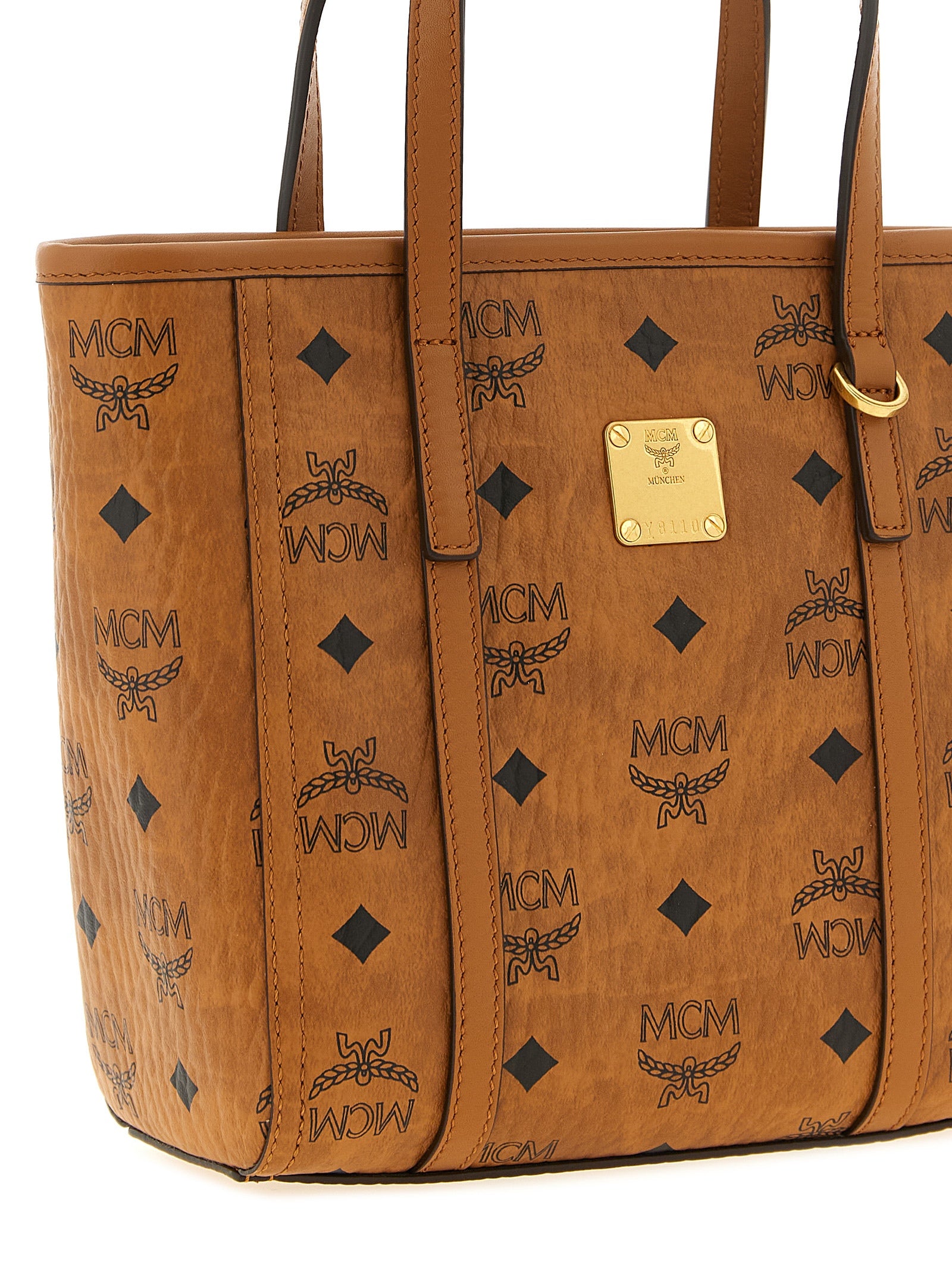MCM Braun Polyethylen Frauen Umhängetasche