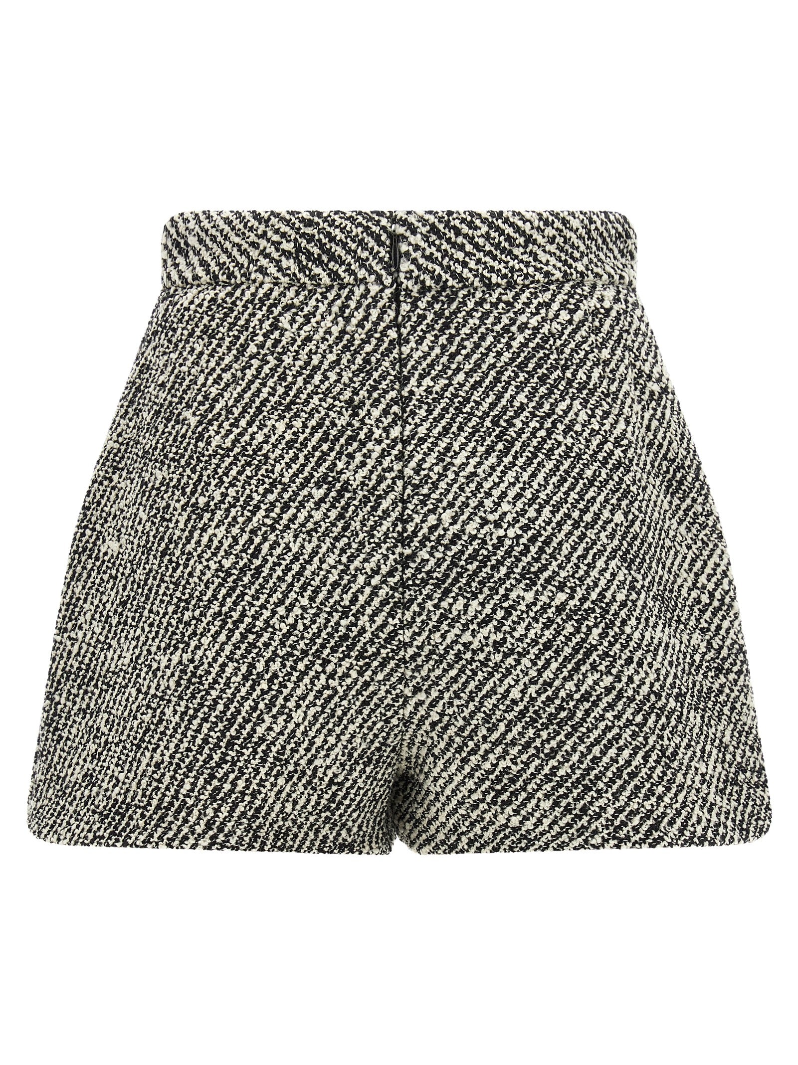 Versace Zweifarbige Bermuda-Shorts aus reiner Schurwolle