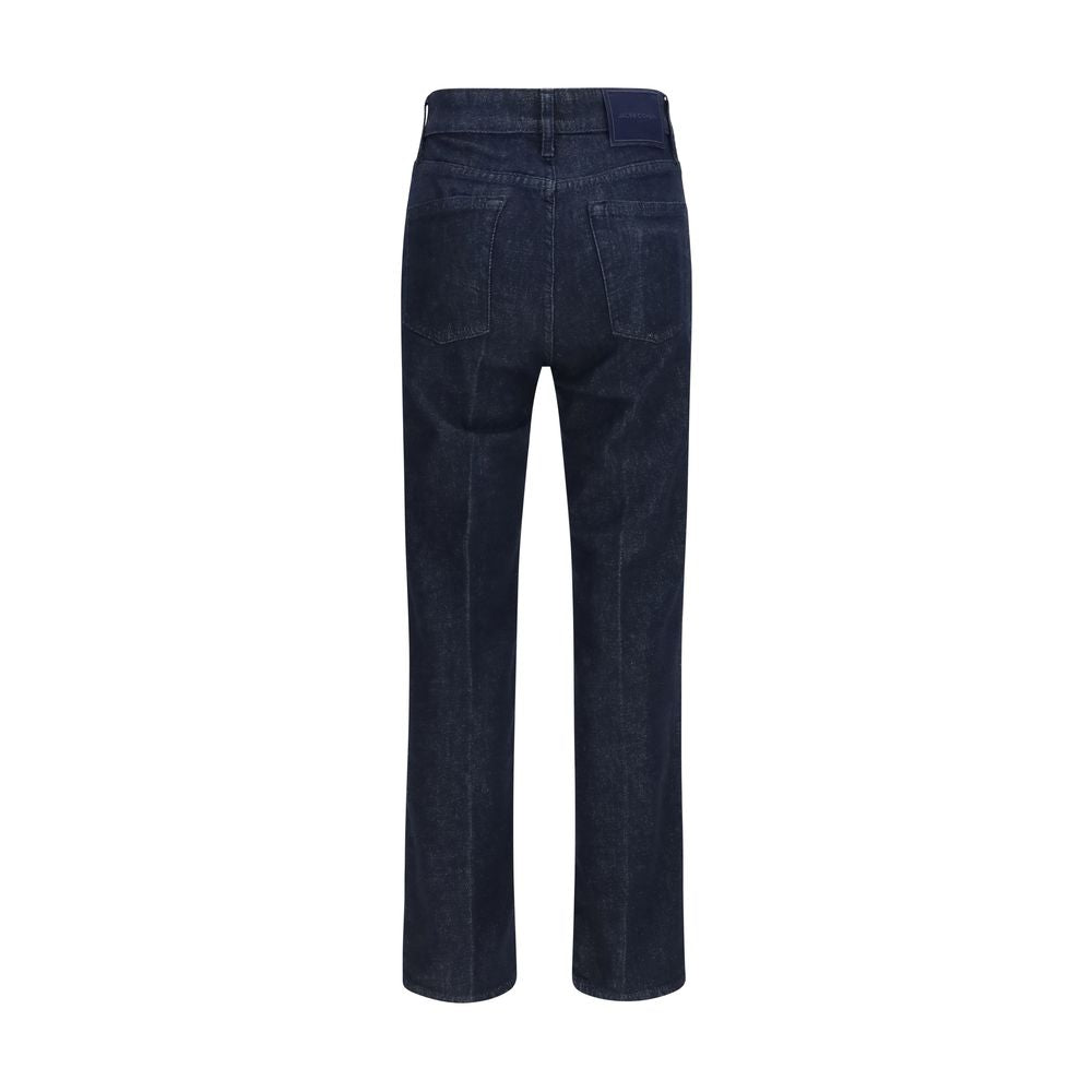 Jacob Cohen Blaue Cropped Jeans aus Polyester