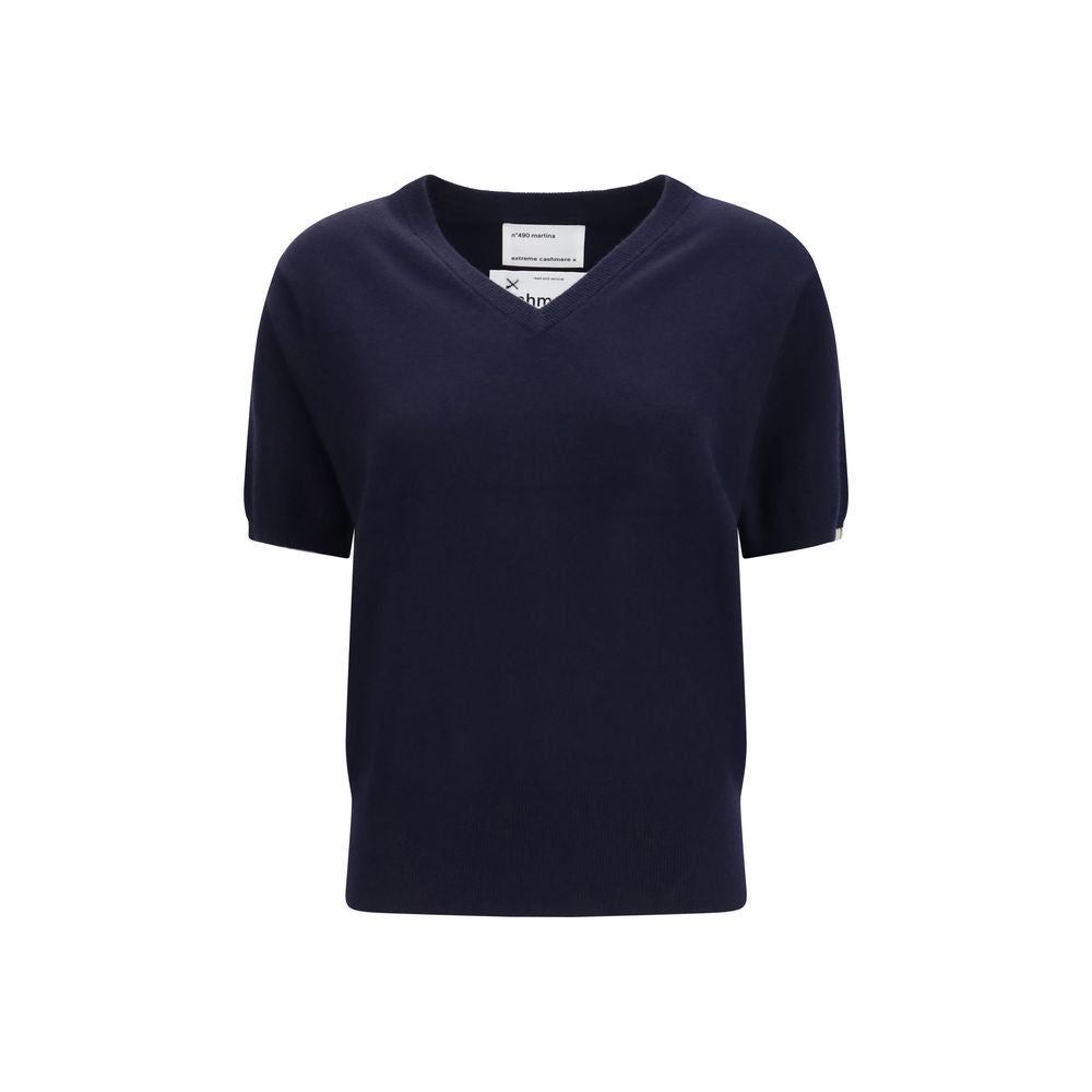 Extreme Cashmere Blauer Kaschmirpullover