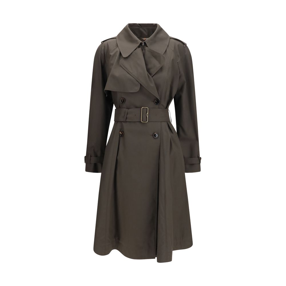 Burberry Zweifarbiger Baumwollmantel