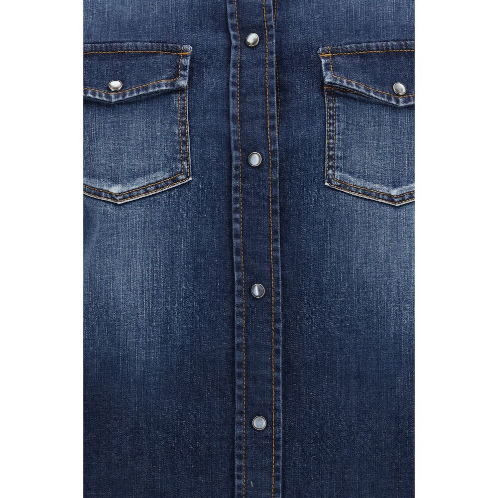 Jacob Cohen Blaues Denim-Hemd
