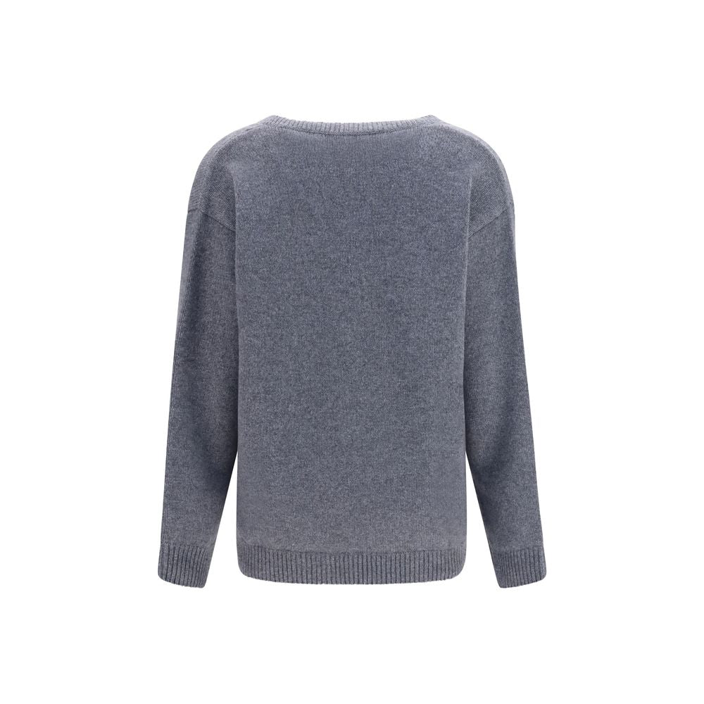 Valentino Garavani Grauer Kaschmirpullover