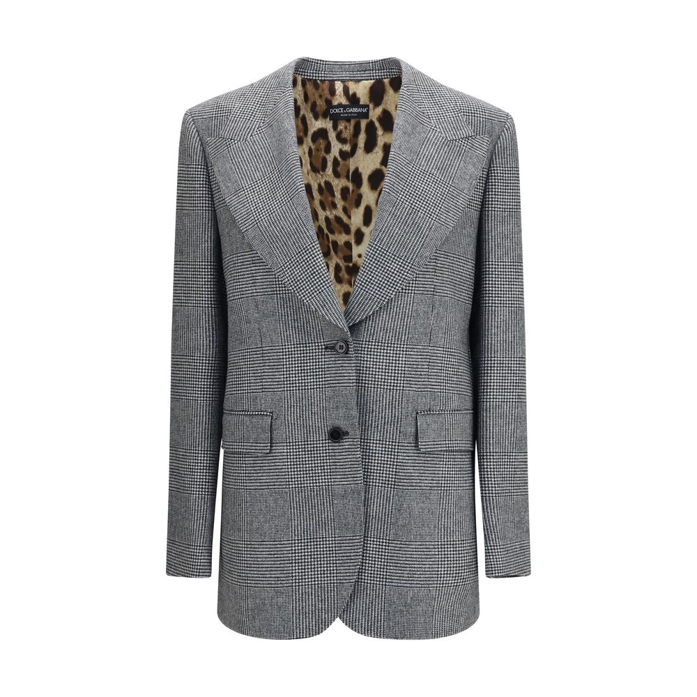 Dolce & Gabbana Grauer Woll-Oves Aries Blazer