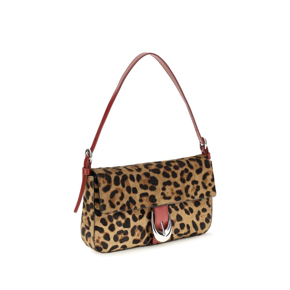 Staud Beige Kalbsleder Bos Taurus Schultertasche