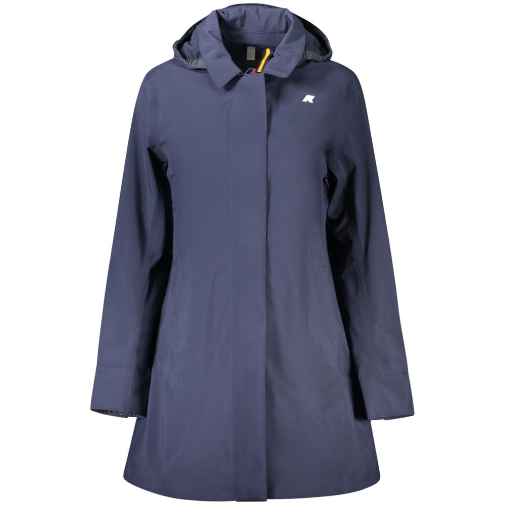 K-WAY Blaue Damenjacke aus Polyester