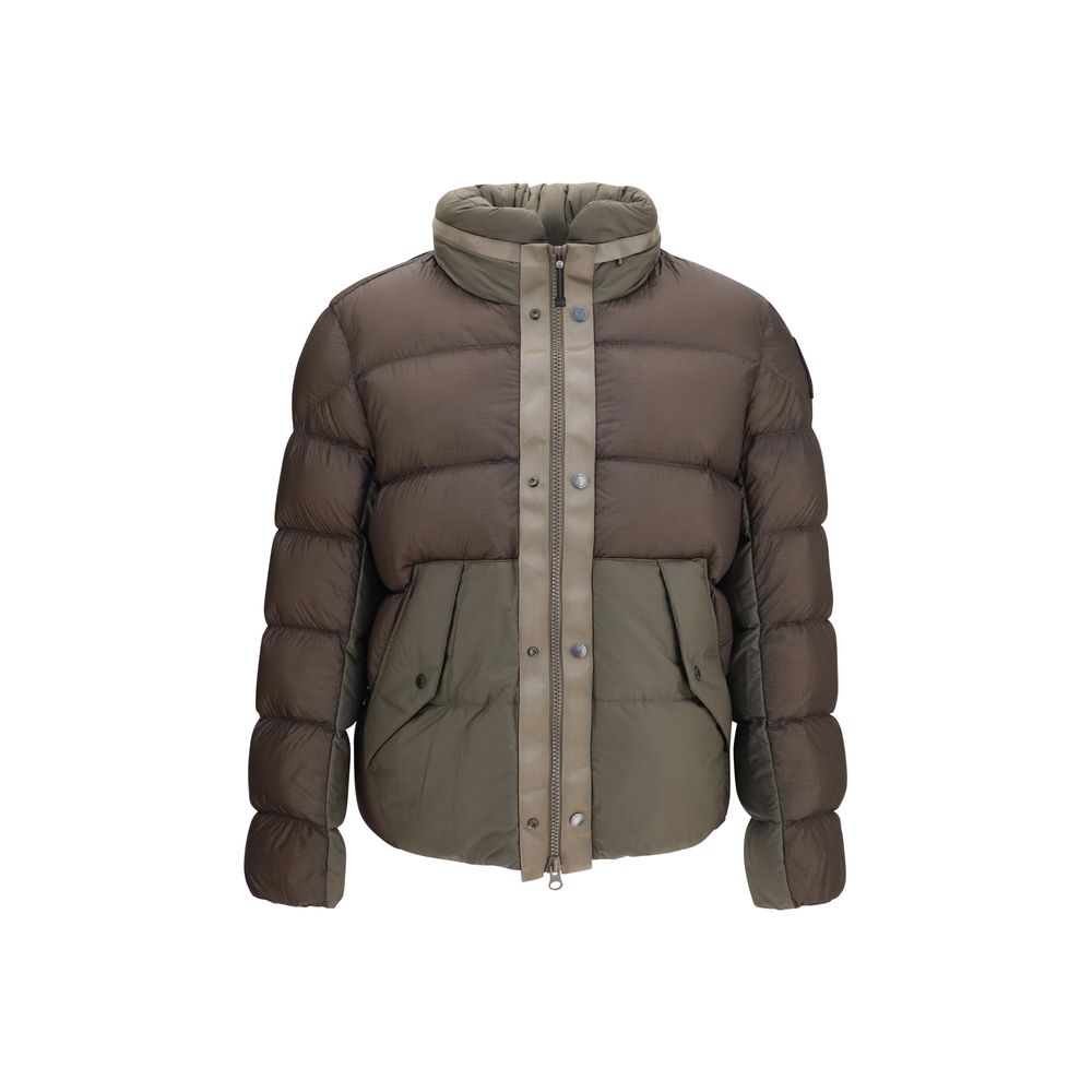 Parajumpers Zweifarbige Polyamid-Steppjacke in voller Länge