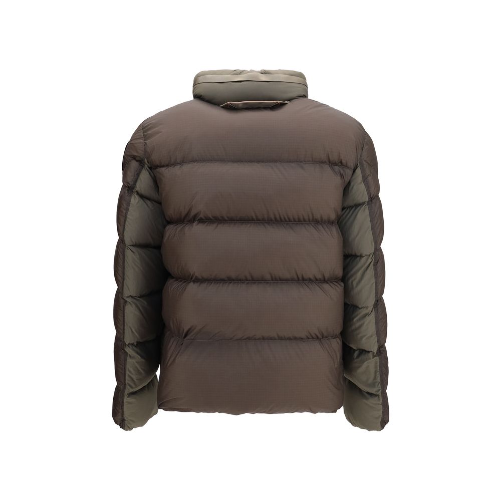 Parajumpers Zweifarbige Polyamid-Steppjacke in voller Länge