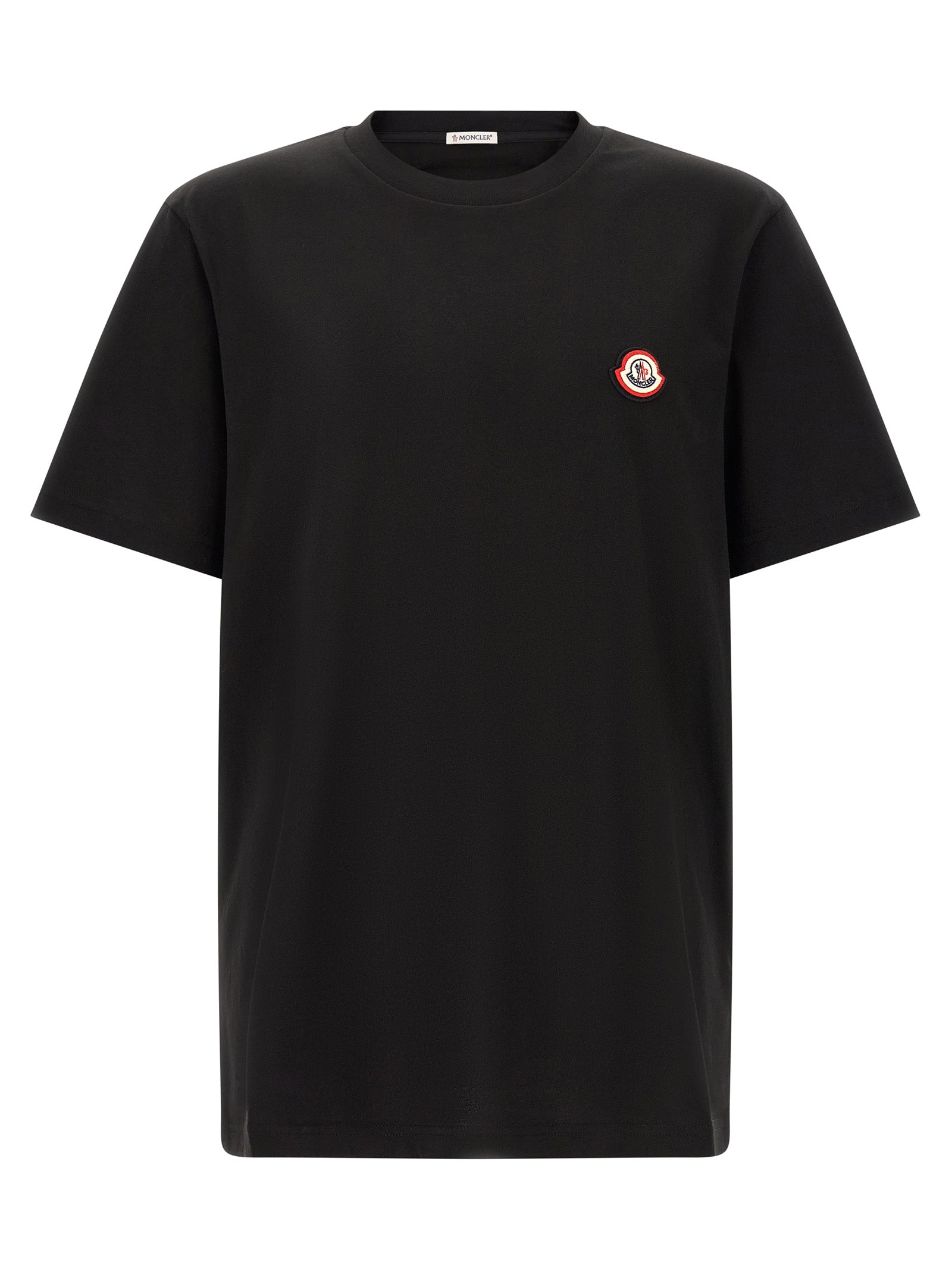 Moncler Schwarzes Baumwoll-T-Shirt