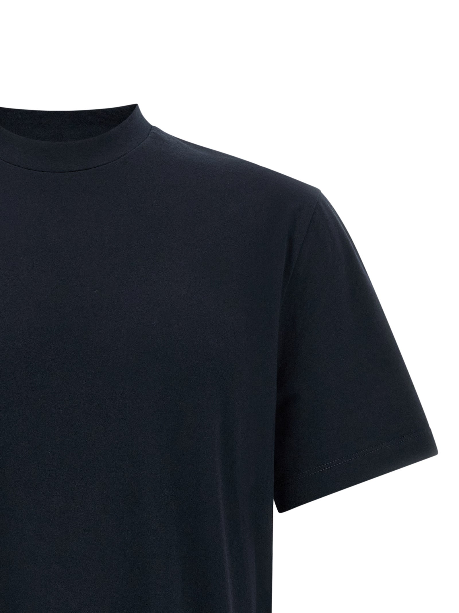 Brioni Blaues Baumwoll-T-Shirt