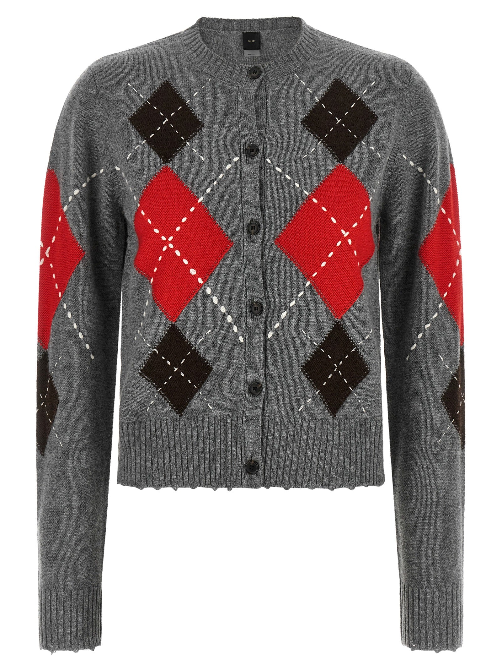 PINKO Grauer Wollcardigan
