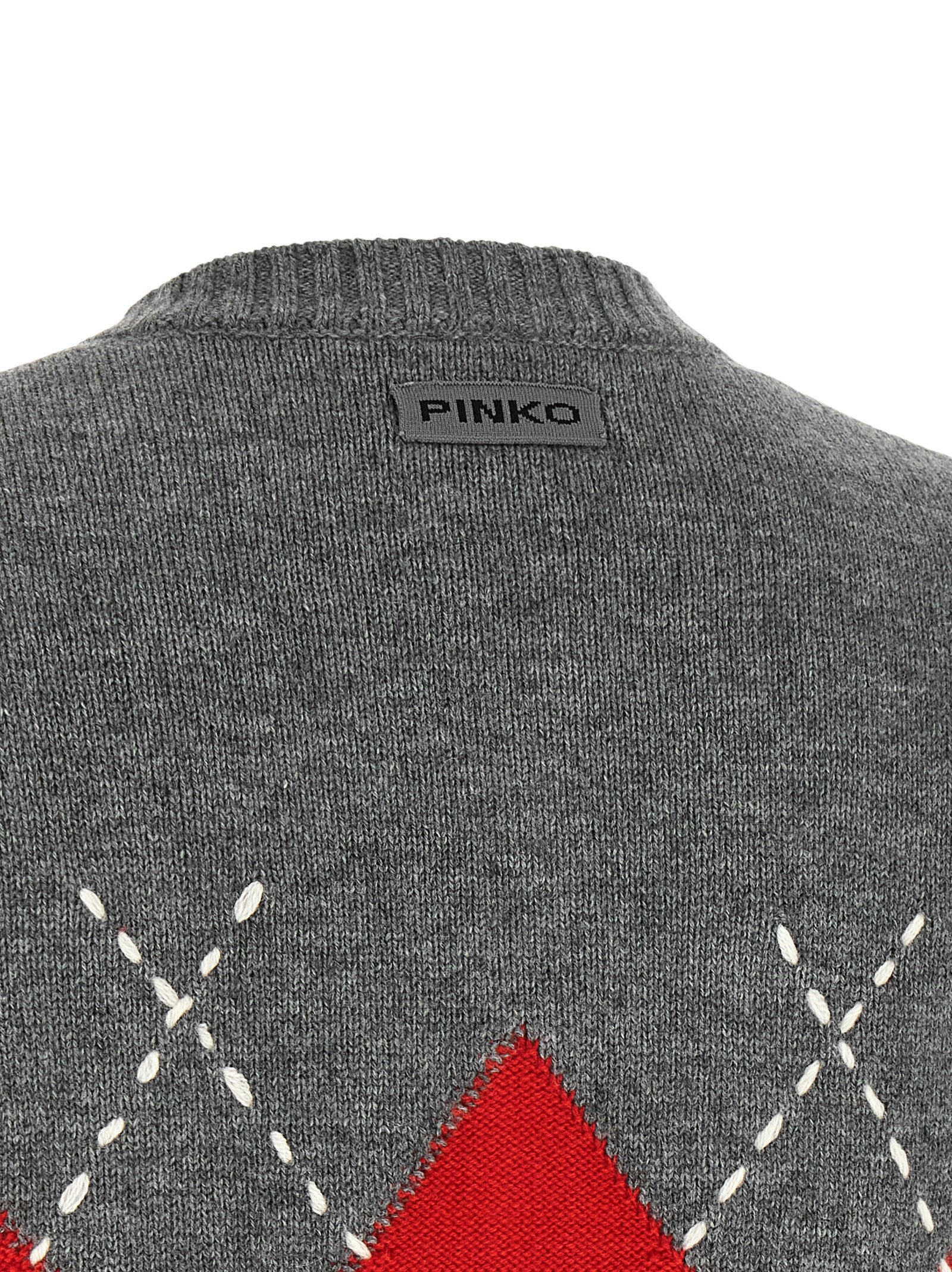 PINKO Grauer Wollcardigan