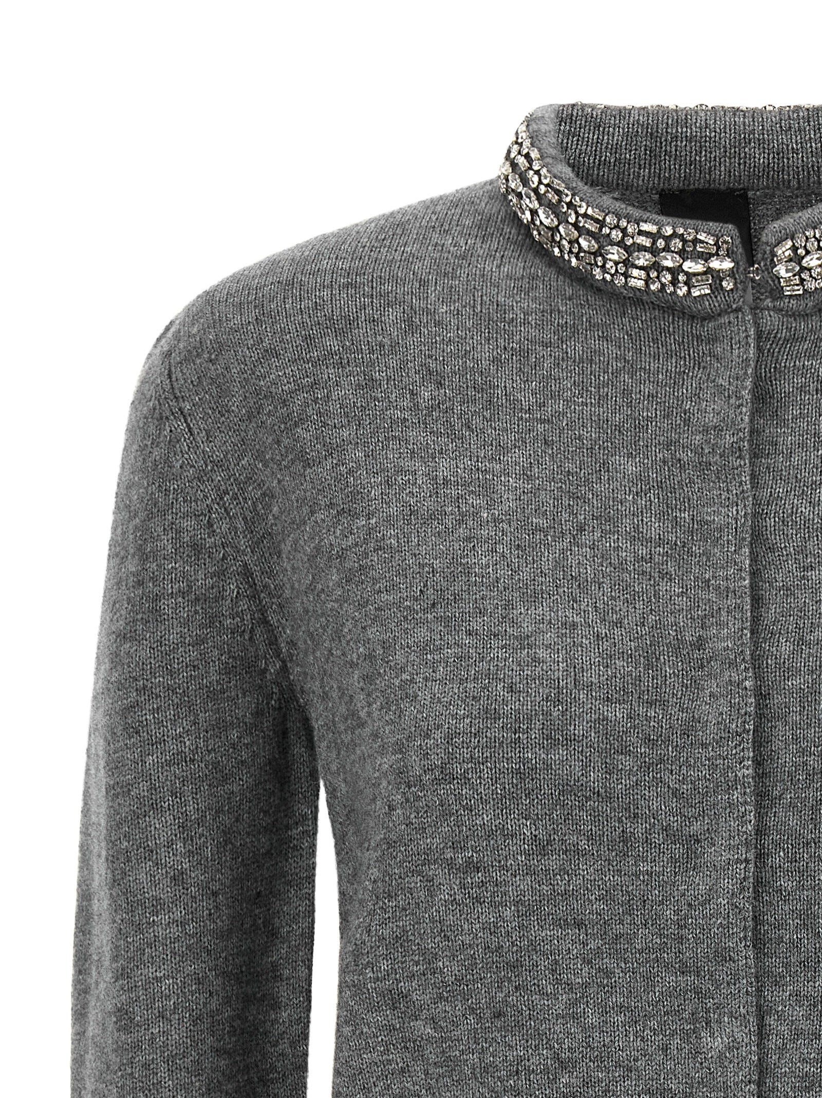 PINKO Grauer Wollcardigan