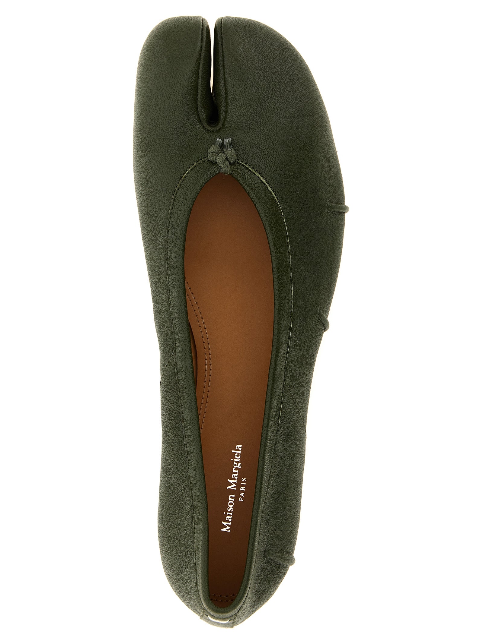 Maison Margiela Zweifarbige Ballerinas aus Lammleder